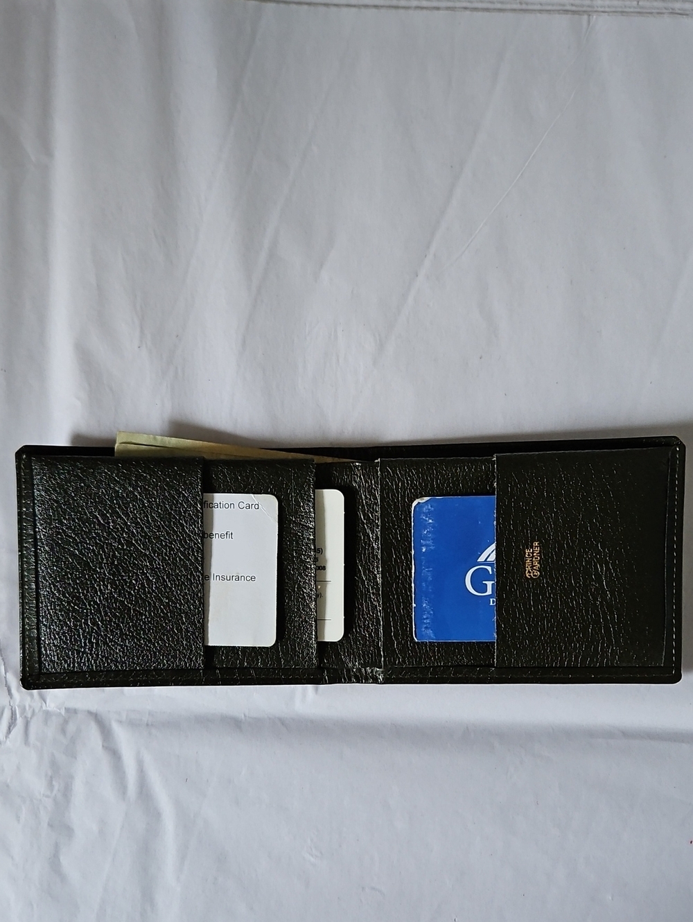 Prince Gardner Brown Leather Card & Key Holder Wallet